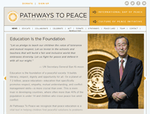 Tablet Screenshot of pathwaystopeace.org