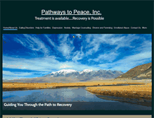 Tablet Screenshot of pathwaystopeace.info